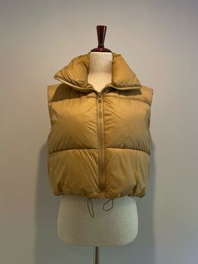 Women's Puffer Vest - Tan